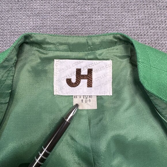 Vintage JH Collectibles Womens 8-11 Kelly Green Vest and Wide-Leg Pantsuit Set - Picture 5 of 16